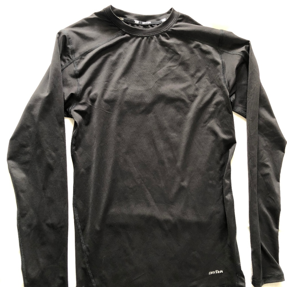 Tek Gear Dry Tek Black Long Sleeve Men's Athletic